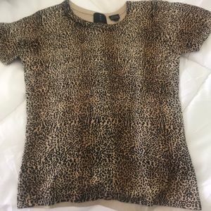 S/S sweater leopard print